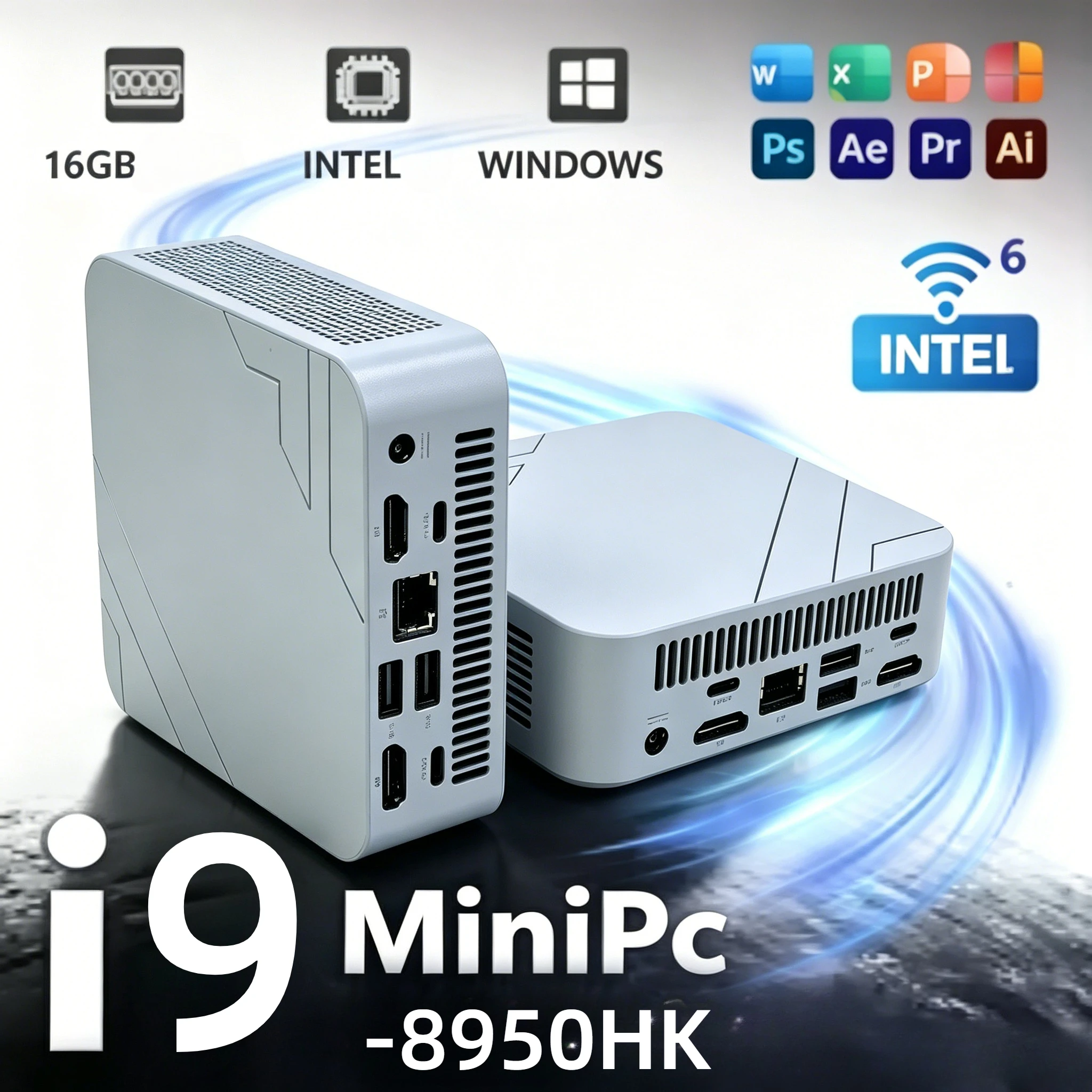 Pc Gaming Intel - คอมพิวเตอร์พกพาสำหรับเกมเมอร์ Intel Core i9-8950HK มินิพีซี แรม