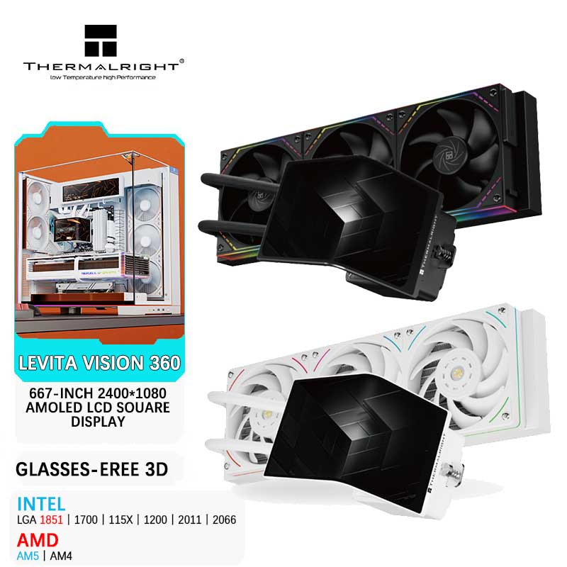 Pc Gaming Liquid - Thermalright LEVITA VISION 360 ระบบระบายความร้อนด้วยน้ำแบบออลอินวัน ขนาด