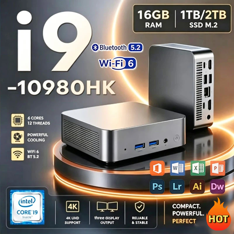 Pc Gaming Intel - คอมพิวเตอร์เดสก์ท็อปขนาดเล็ก Intel Core I9-10980HK ปี 2026