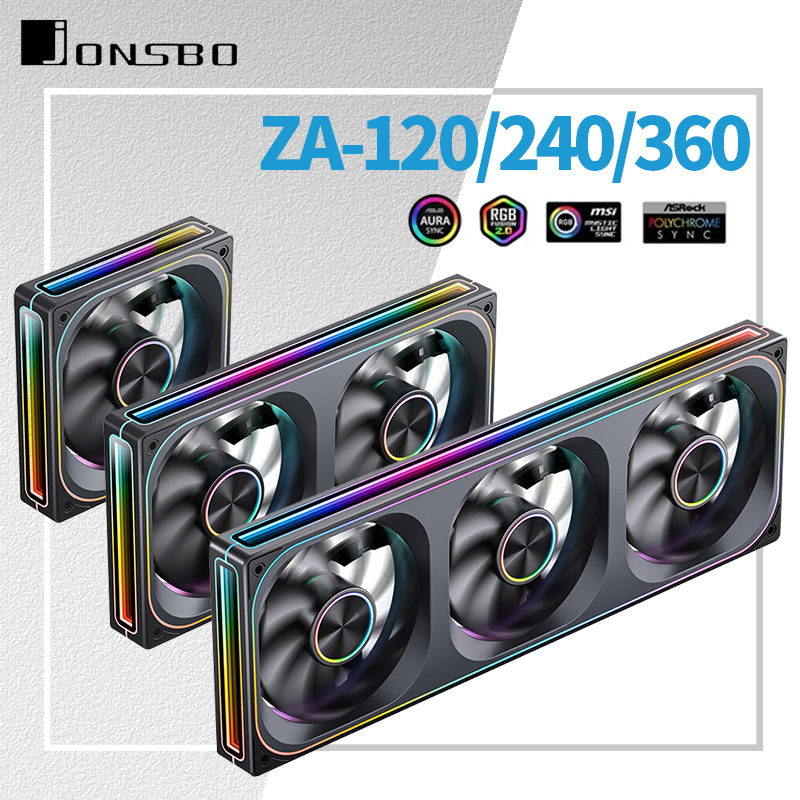 Pc Water Cooling - Jonsbo ZA-120/240/360 พัดลม 12V 4PIN PWM