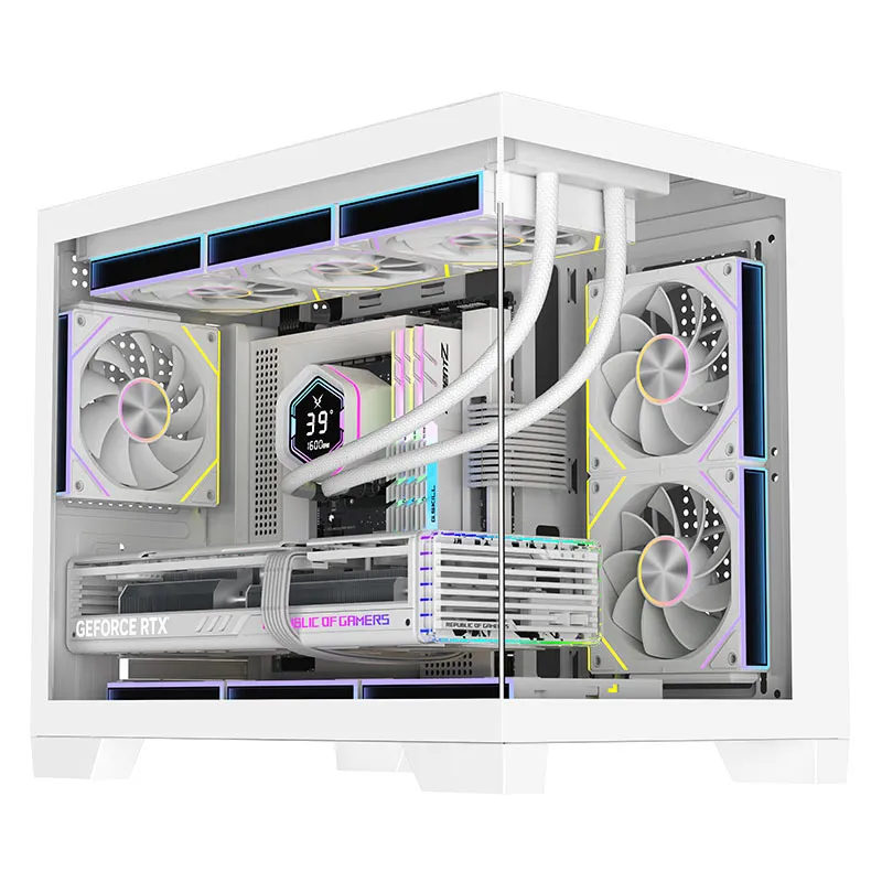 Pc Gaming Liquid - เคสคอมพิวเตอร์ Ruixi Chasing M360 M-ATX ดีไซน์ลายท้องทะเล