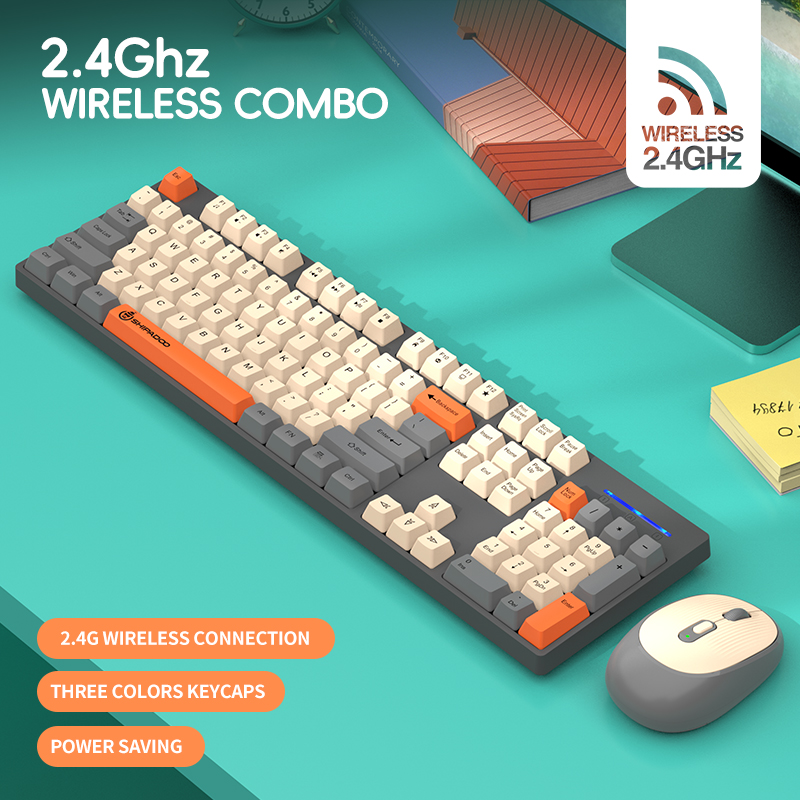 2.4G ไร้สาย คีย์บอร์ด 104 ปุ่ม - Pc Gaming Fullset บทวิจารณ์และราคา